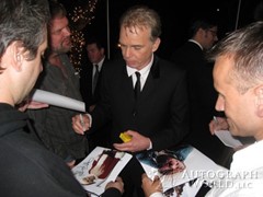 signing photo