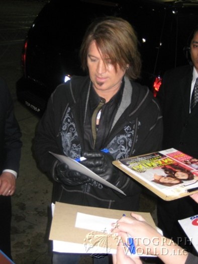 Billy Ray Cyrus autograph