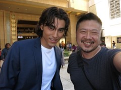 signing photo