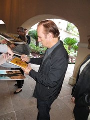 signing photo