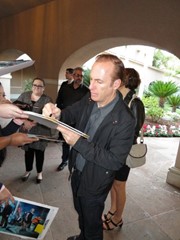 signing photo