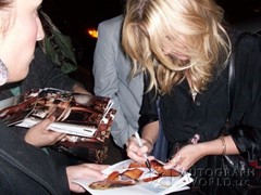 signing photo