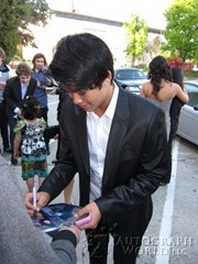 signing photo