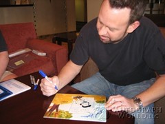 signing photo