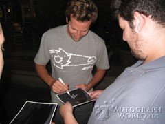 signing photo