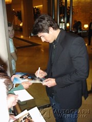 signing photo