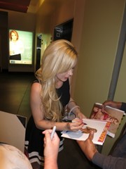 signing photo