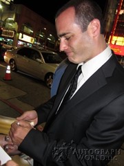 signing photo