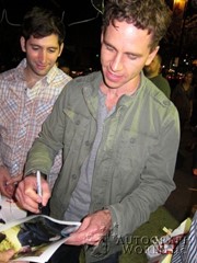 signing photo