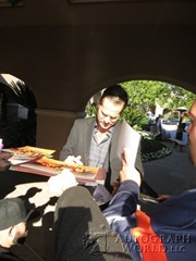 signing photo