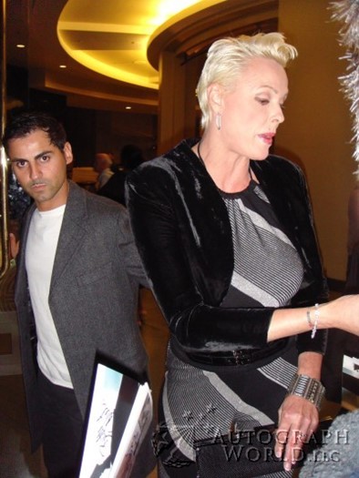 Brigitte Nielsen autograph