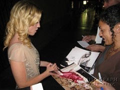 signing photo