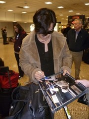 signing photo