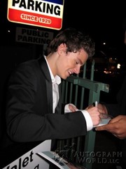 signing photo