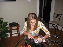 signing photo