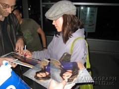 signing photo
