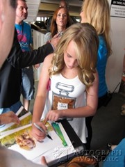 signing photo