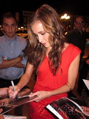 signing photo