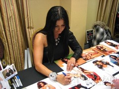 signing photo