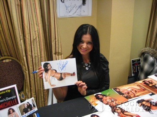 Candice Michelle autograph