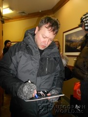 signing photo