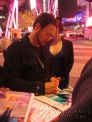 signing photo