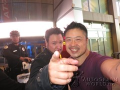 signing photo
