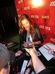 signing photo