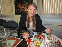 signing photo