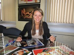 signing photo
