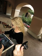 signing photo