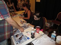 signing photo