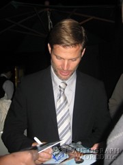 signing photo