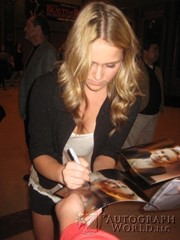 signing photo