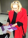 Cathy Moriarty signing proof