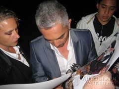 signing photo