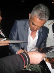 signing photo
