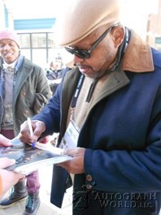 signing photo