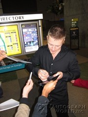 signing photo