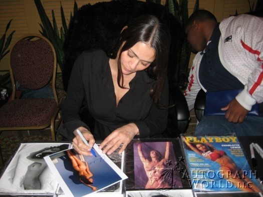 Charlotte Lewis autograph