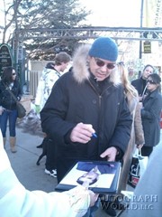 signing photo