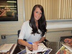signing photo