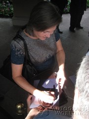 signing photo
