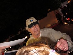 signing photo