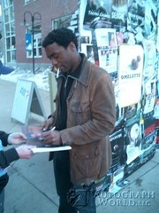 signing photo