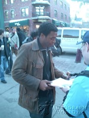signing photo