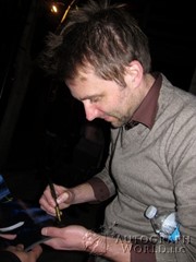 signing photo