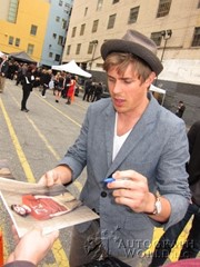 signing photo