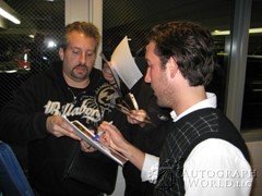 signing photo