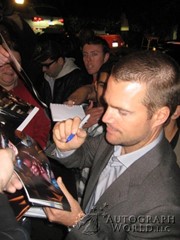 signing photo